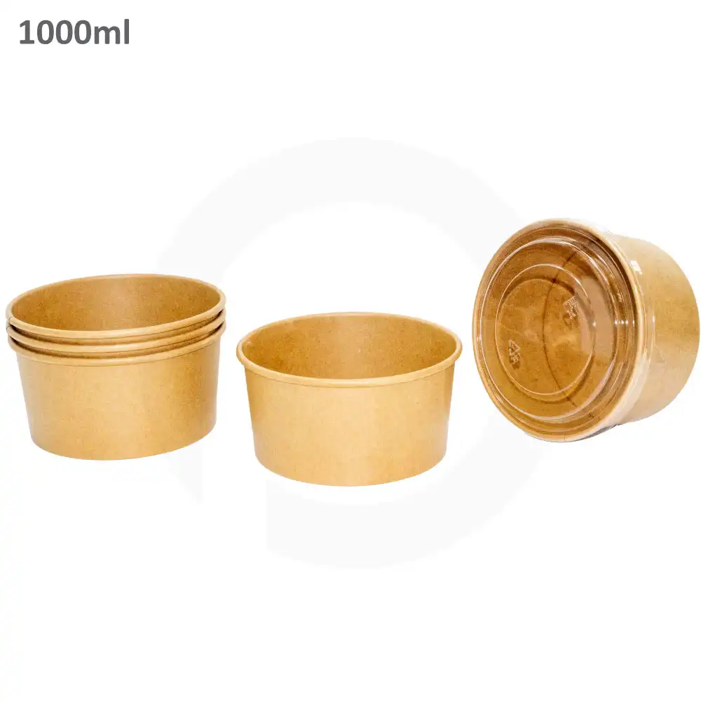 1000ml Kraft Paper Salad Bowl 300/ctn