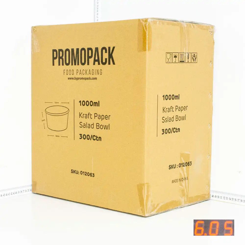 1000ml Kraft Paper Salad Bowl 300/ctn
