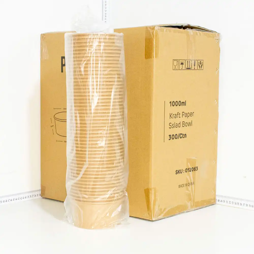 1000ml Kraft Paper Salad Bowl 300/ctn