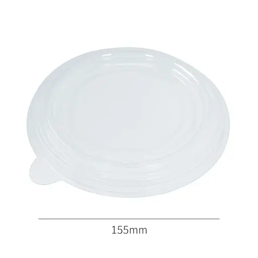 [034049] 155mm PET Plastic Salad Bowl Lid 200/ctn