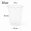 14oz/98mm PET Plastic Beverage  Cold Cup 1000/ctn