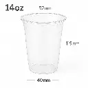14oz/92mm PET Plastic Cup 1000/ctn