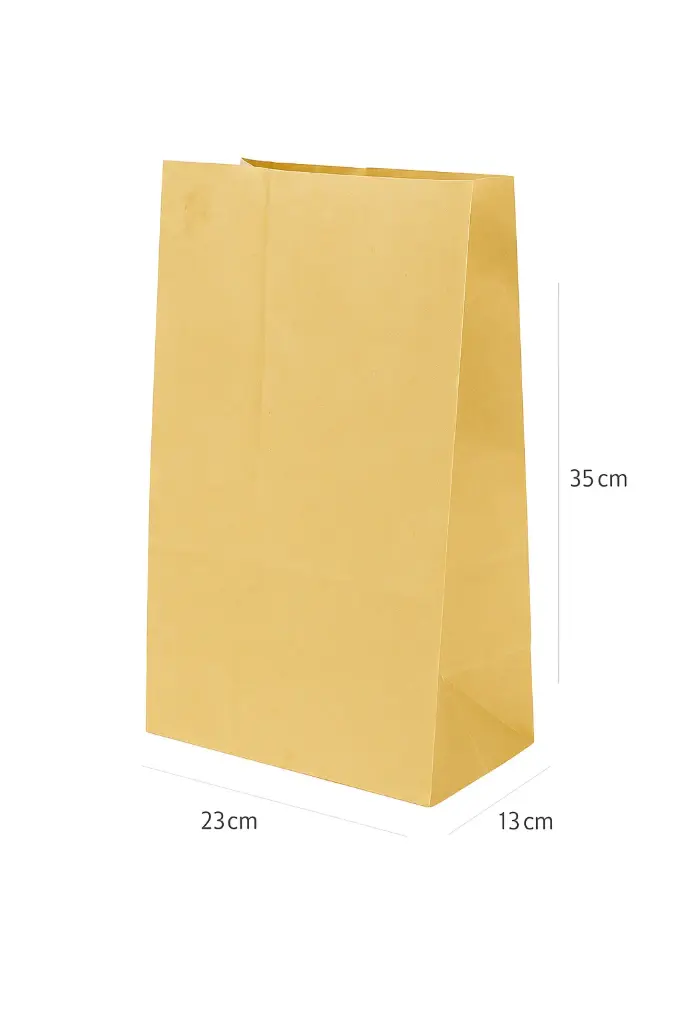 Kraft Paper Bag No Handle 23×13×35Hcm 200/ctn
