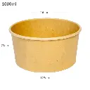 1000ml Kraft Paper Salad Bowl 300/ctn