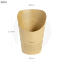 12oz Kraft Paper Fries Cup 500/ctn