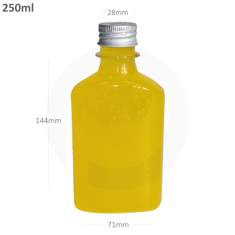 250ml A PET Plastic Cold Brew Bottle with Alu Cap 210/ctn
