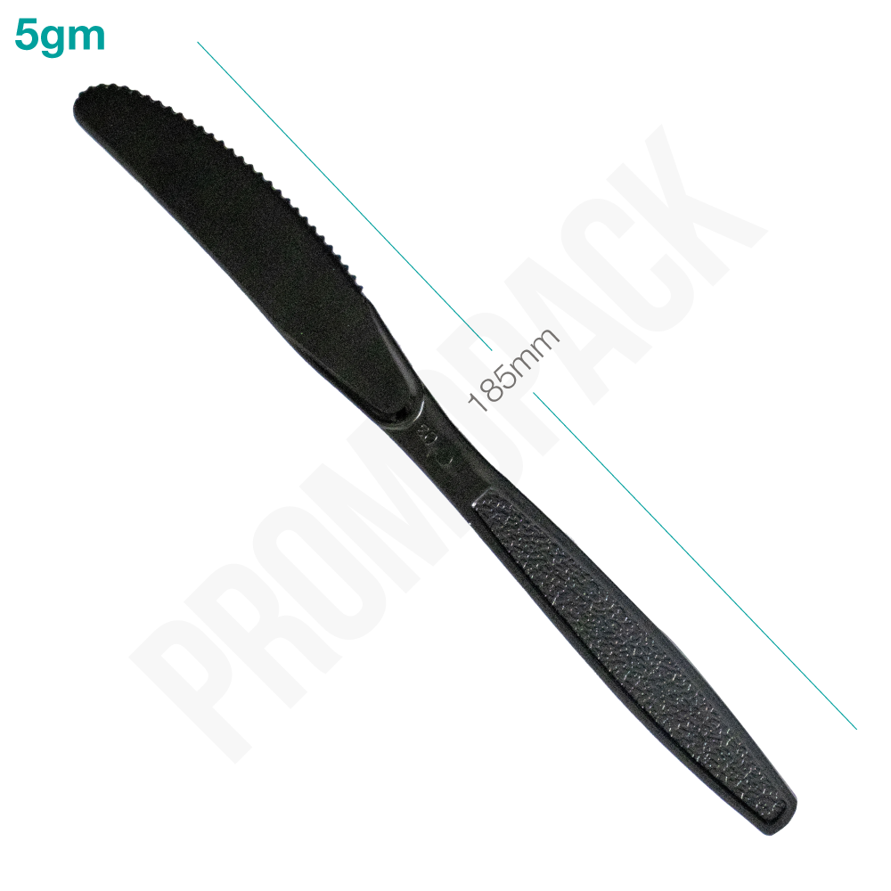 Premium Black PS Plastic Knife 1000/ctn