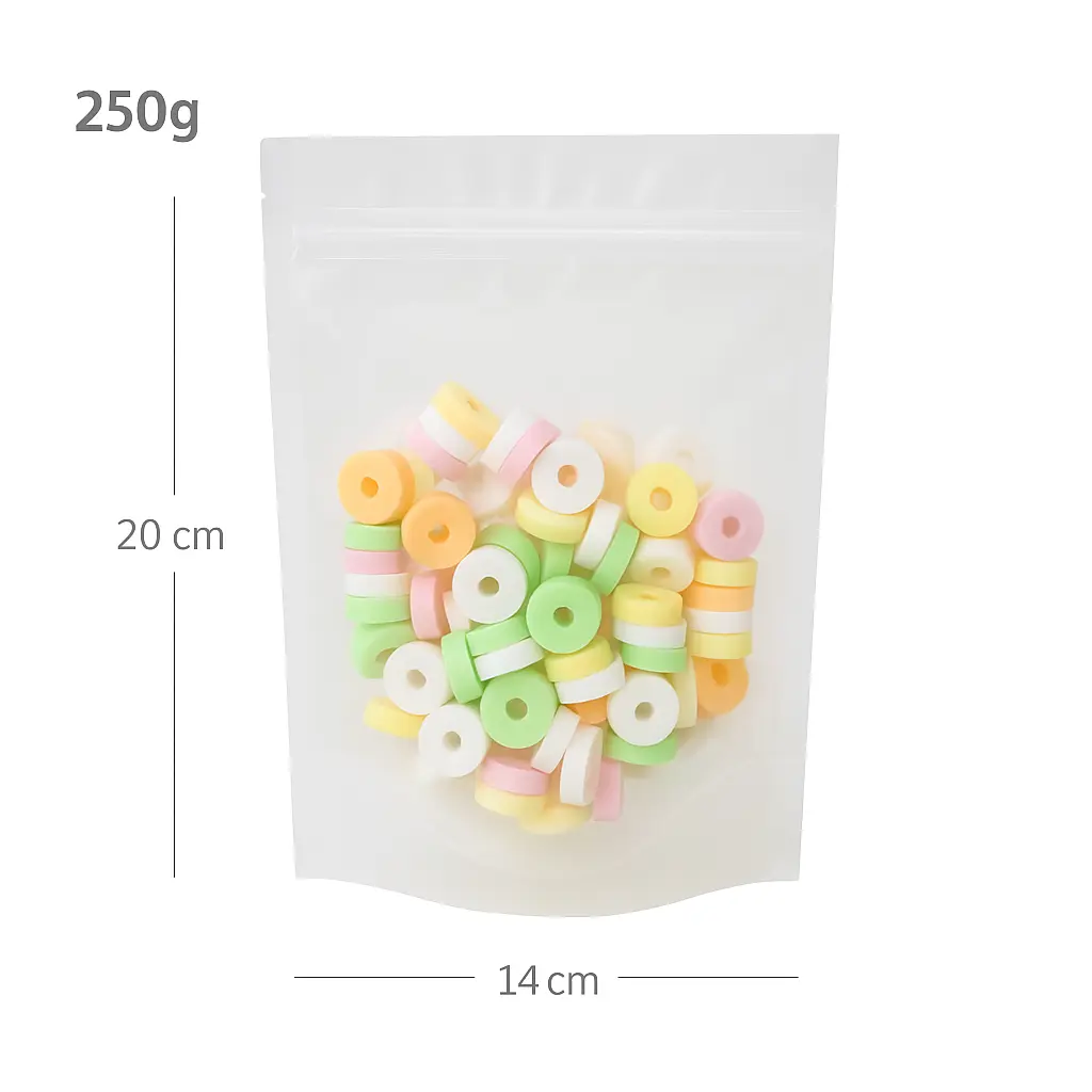 250g Clear Stand Up Ziplock Bag 300/ctn