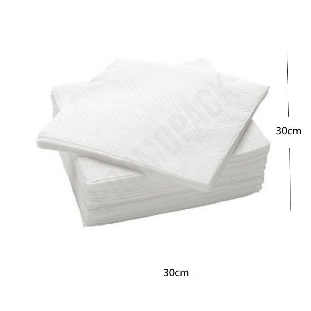 White Paper Napkin 30x30cm 1Ply 3600/ctn