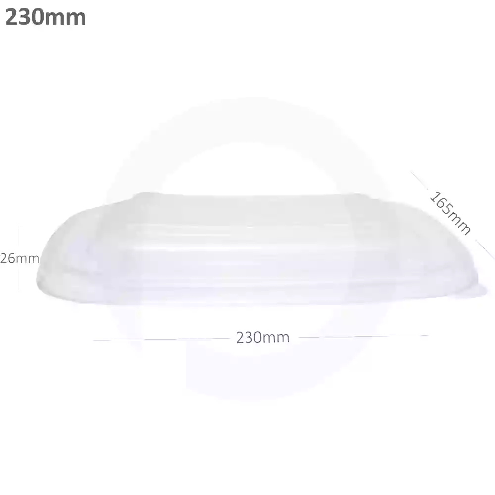 230mm PP Plastic Sugarcane Bowl Lid 300/ctn