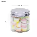 100ml/60mm PET Plastic Jar Alu Cap 100/ctn