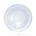 90mm PET Plastic Clear No Hole Flat Lid 1000/ctn