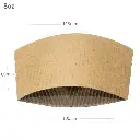 8oz Kraft Paper Sleeve Cup 1000/ctn