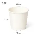 4oz Double Wall White Paper Cup 500/ctn
