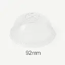 92mm PET Plastic X Hole Dome Lid 1000/ctn