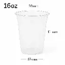 16oz/98mm PET Plastic Cup 1000/ctn