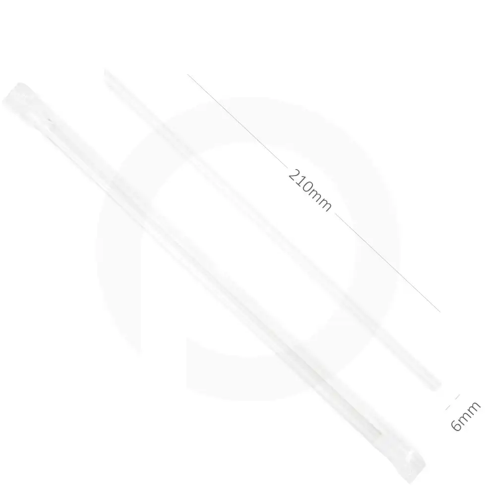 6x210mm Clear Spike Straw Film Wrap 4000/Ctn
