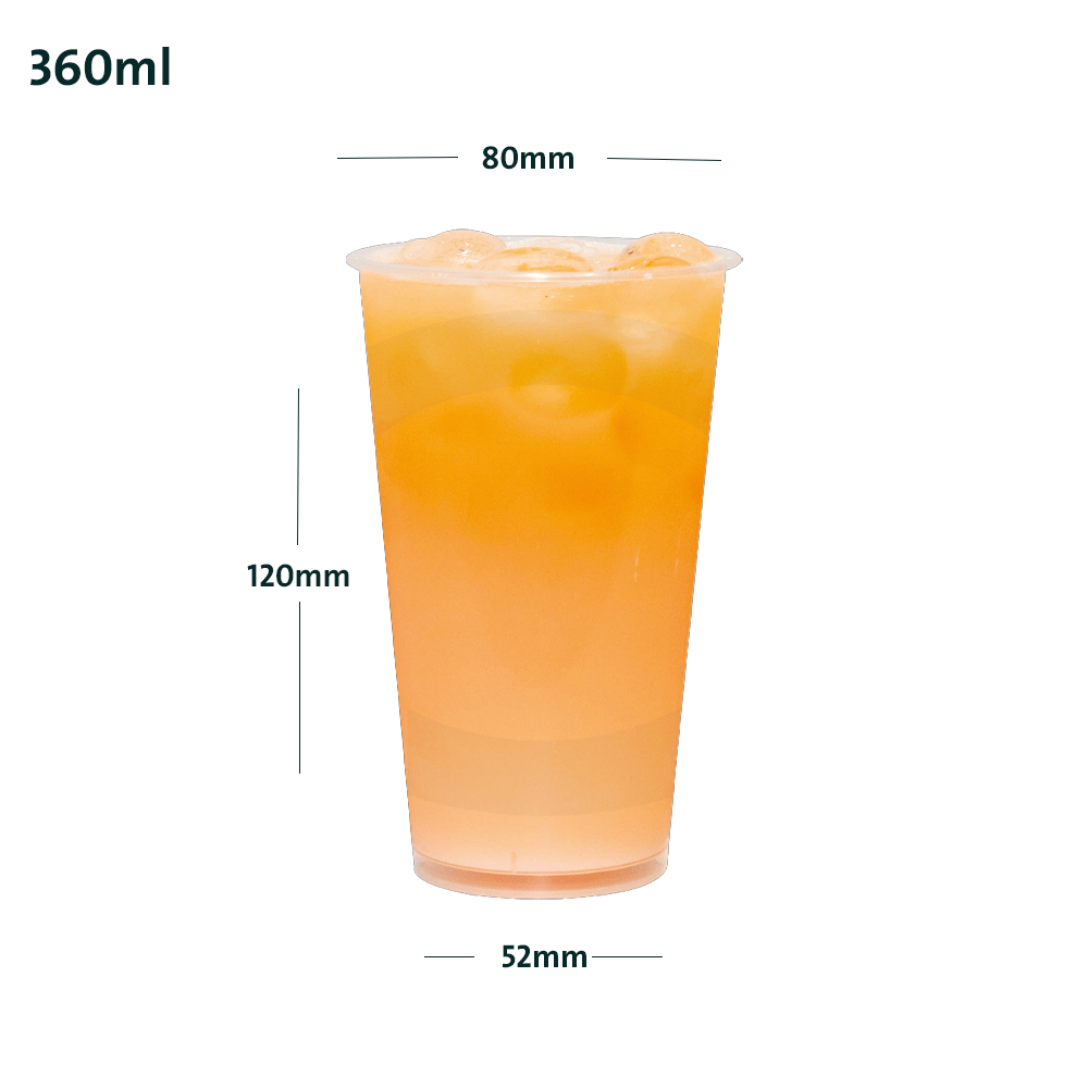 360ml/80mm PP Plastic Cup 500/ctn