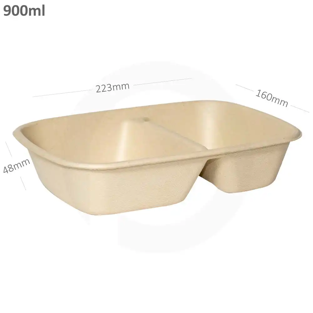 900ml Bagasse Sugarcane Food Bowl 300/ctn