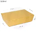 1200ml A Kraft Paper Lunch Box 200/ctn