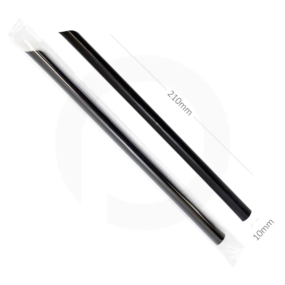 10×210mm Black Spike Straw Film Wrap 4000/Ctn