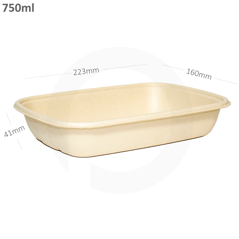 750ml Bagasse Sugarcane Food Bowl 300/ctn
