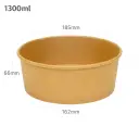 1300ml Kraft Paper Salad Bowl 300/ctn