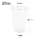 20oz/98mm PET Plastic Cup 1000/ctn