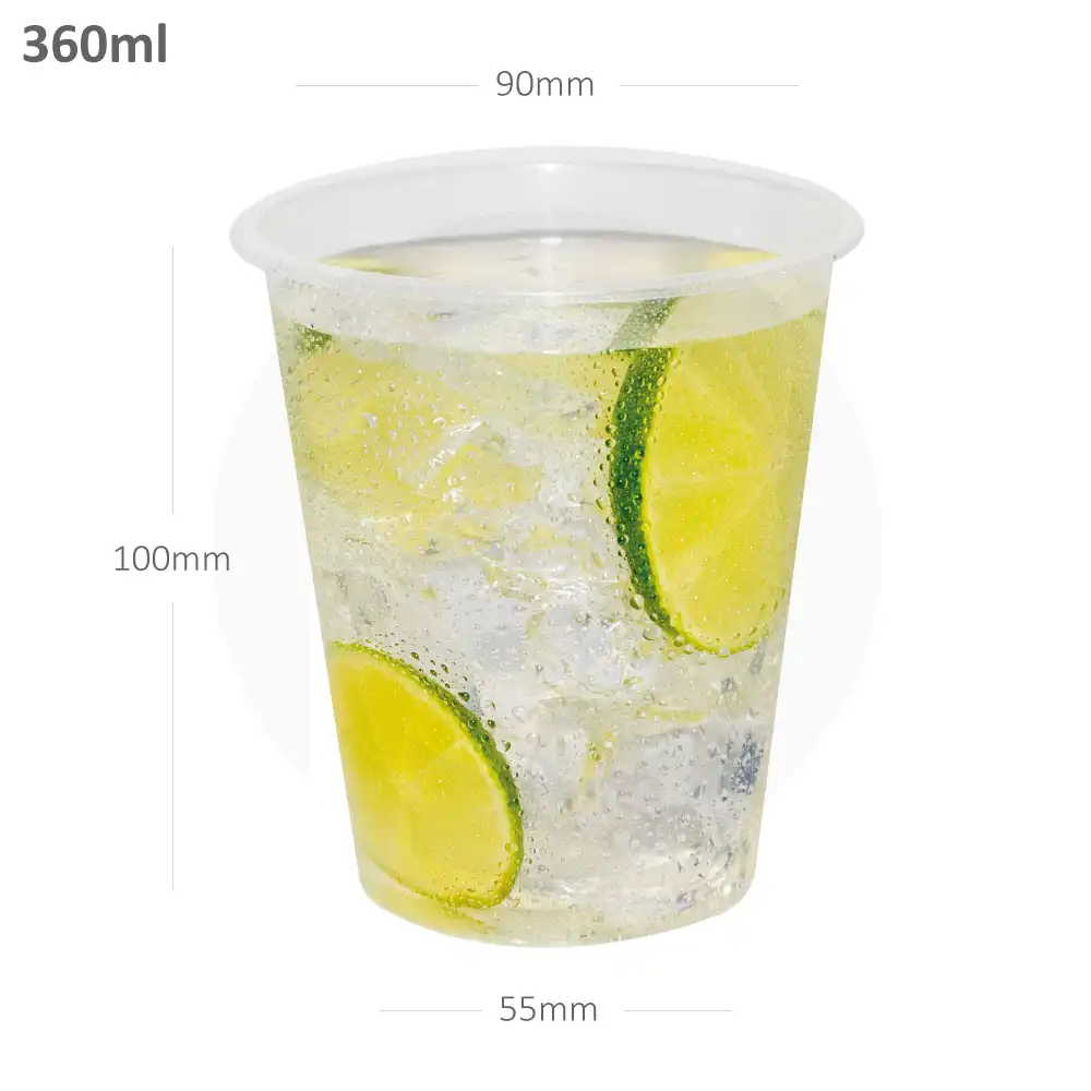 360ml/90mm PP Plastic Cup 500/ctn 