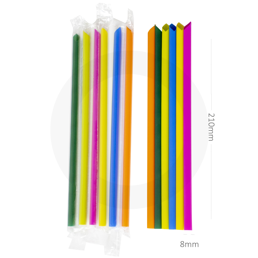 [388018] 8mm Straw Mix colors Plastic Pack 6000/ctn