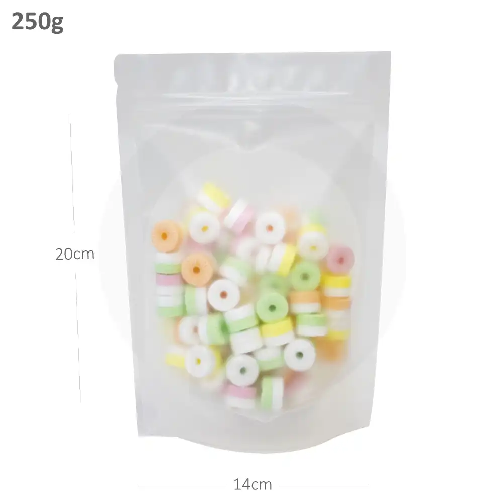 [021005] 250g Clear Stand Up Ziplock Bag 300/ctn