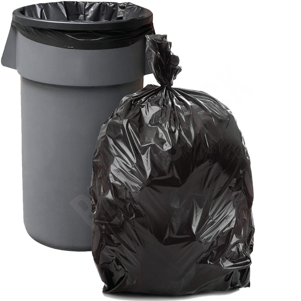 [353050] 50Gallon Black Plastic Trash Bags 10kg