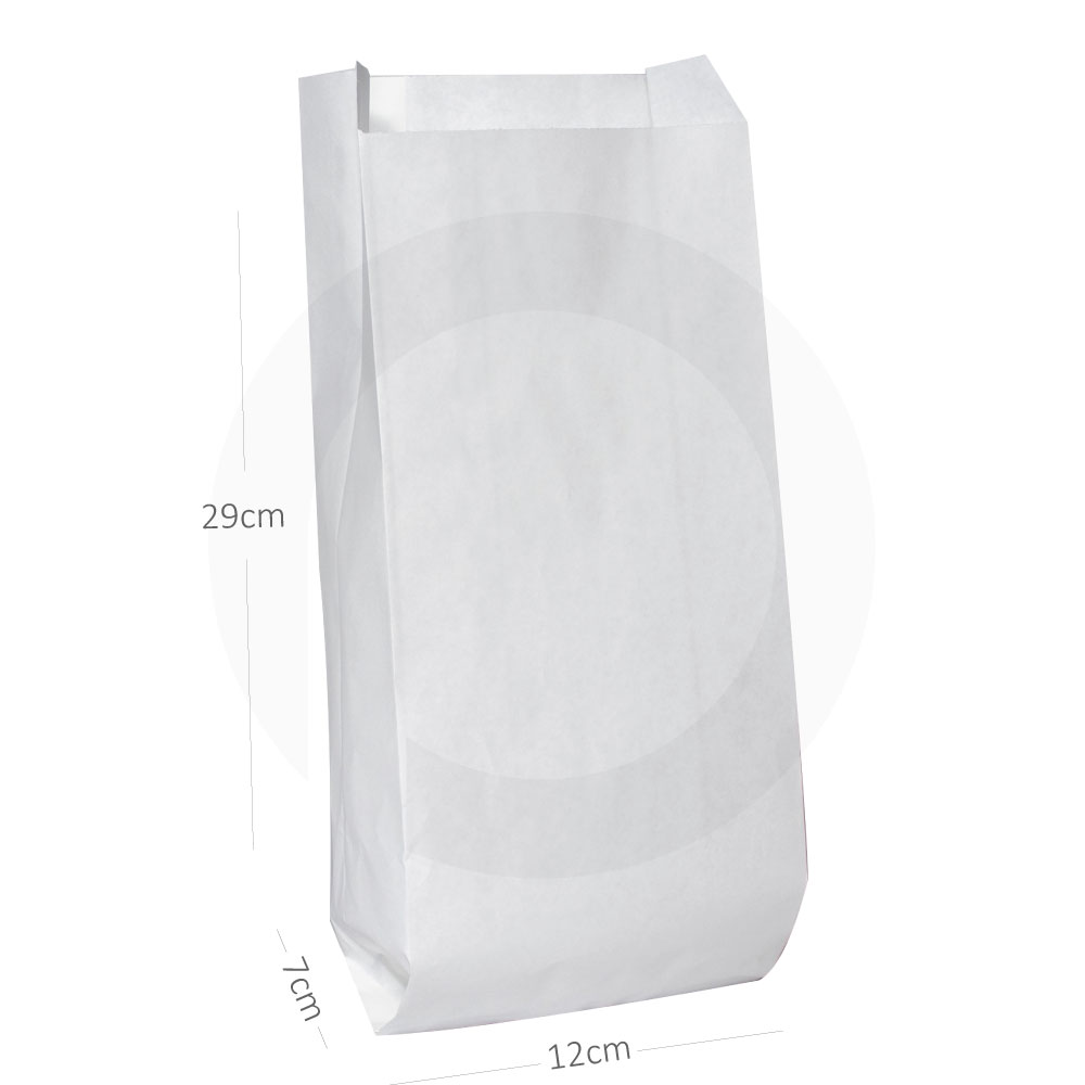 [042008] #5 Satchel White Paper Bag 1000/ctn
