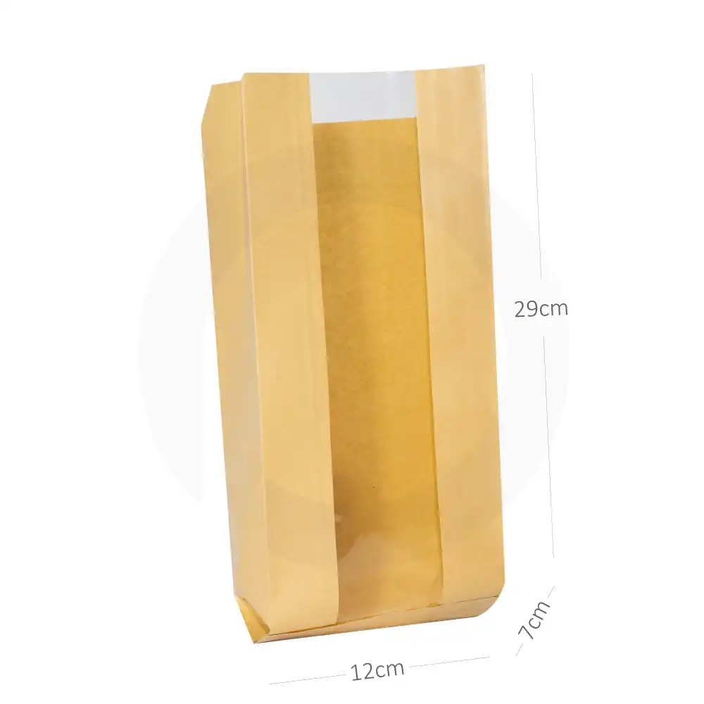 [042011] #5 Satchel Kraft Paper Window Bag 1000/ctn