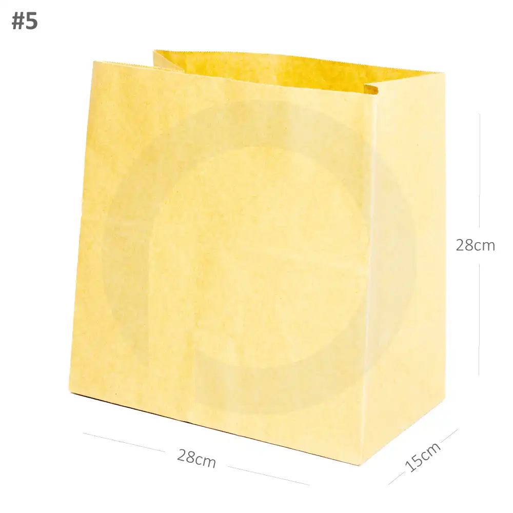 [031022] #5 Kraft Paper No Handle Bag 200/ctn
