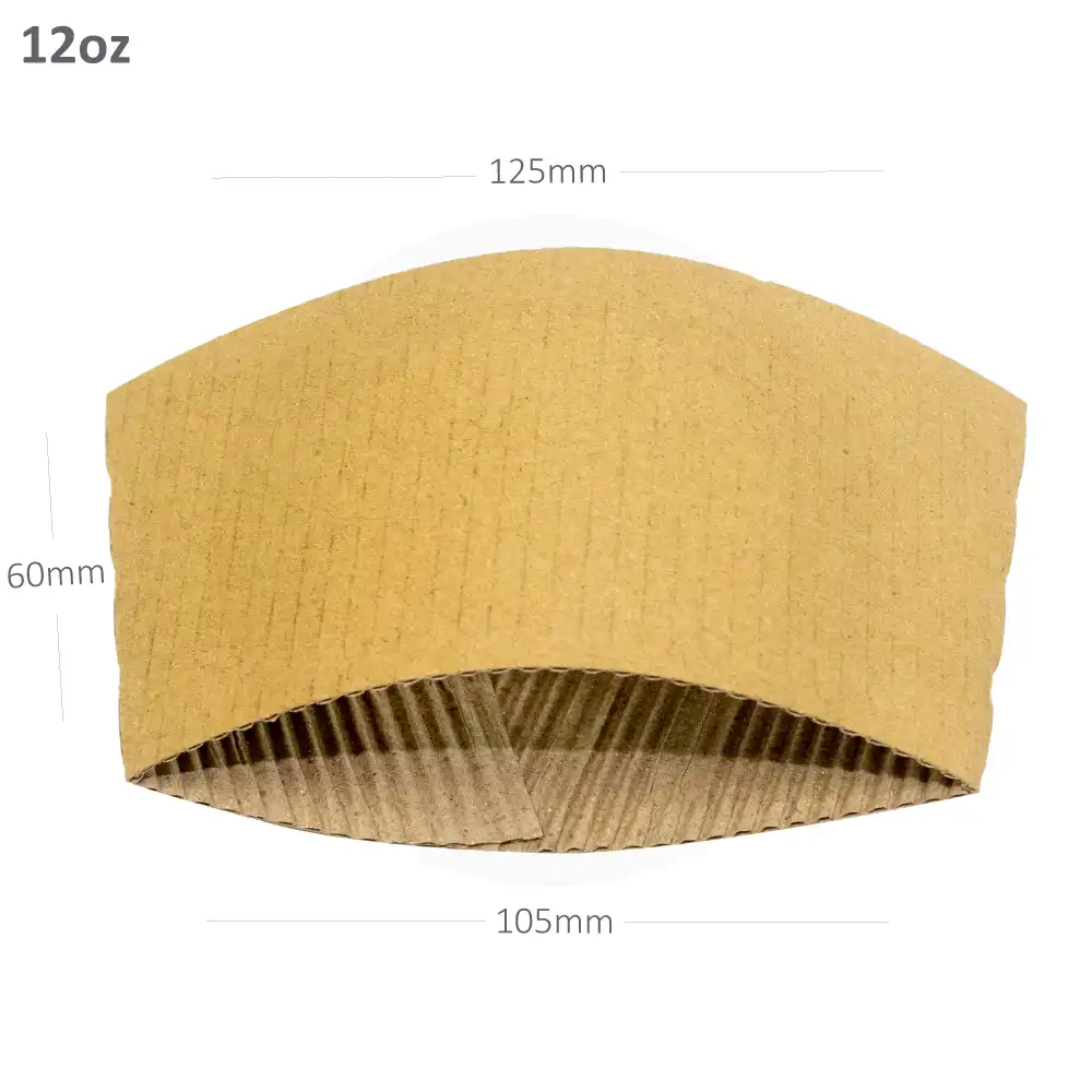 [015112] 12oz Corrugated Paper Sleeve Cup 1000/ctn