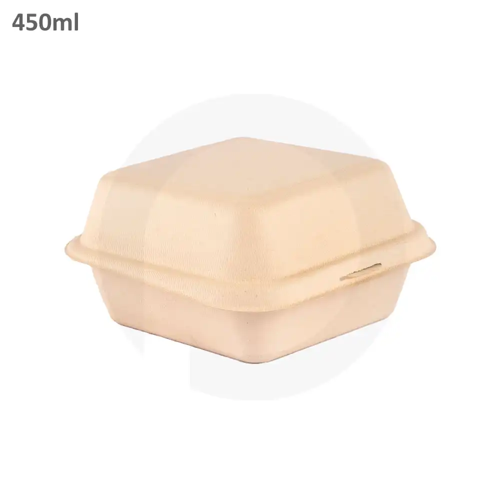 [062003] 450ml Bagasse Sugarcane Burger Bowl 500/ctn