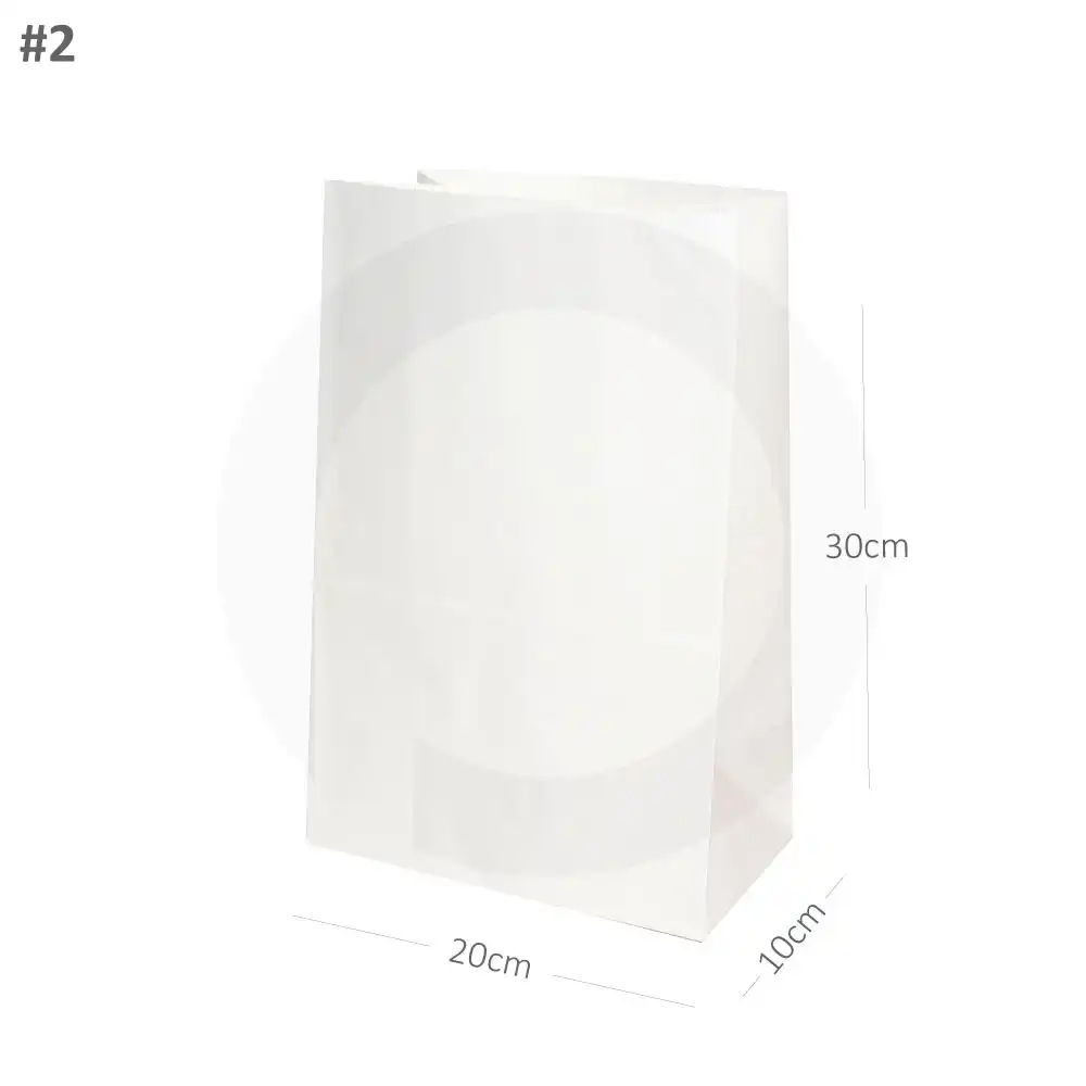 [new019] #2 White Paper No Handle Bag 200/ctn