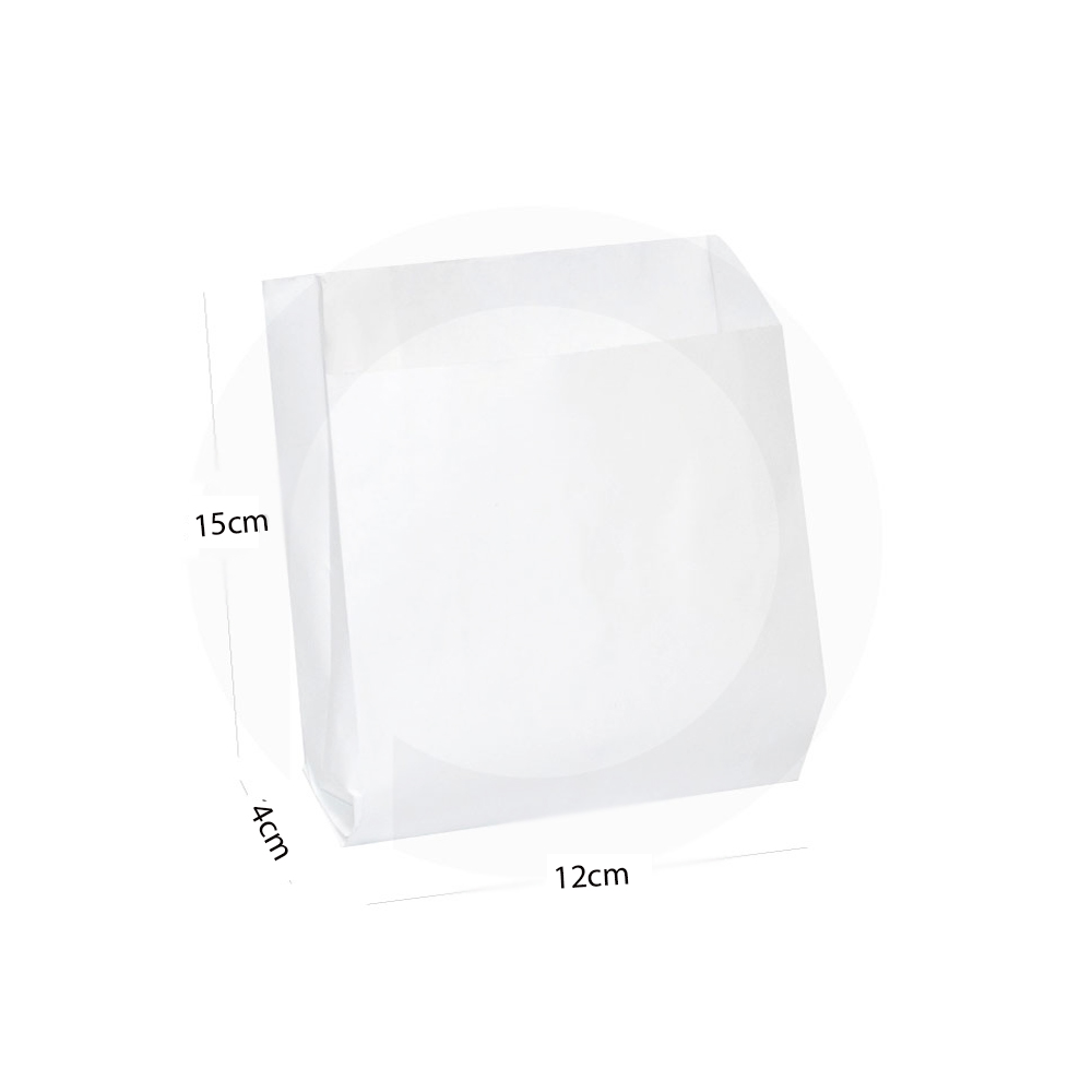 [392033] Satchel White Paper Bag 12×4×15 cm 1000/ctn