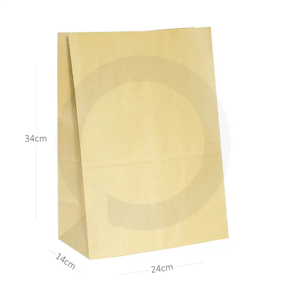 [042064] #4 Kraft Paper No Handle Bag 200/ctn