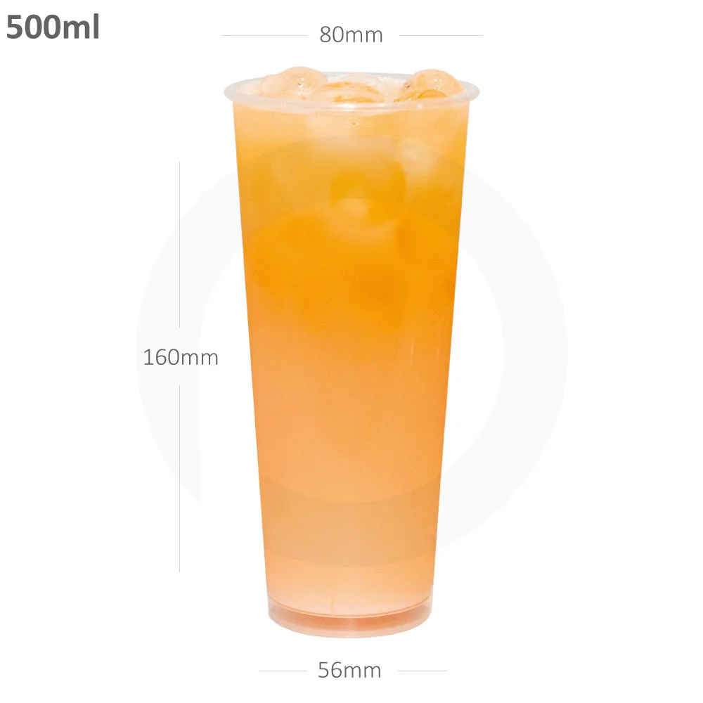 [392006] 500ml/80mm PP Plastic Cup 500/ctn